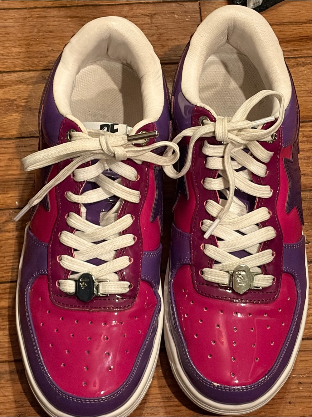 Women’s Pink and Purple Low-Top Sneakers